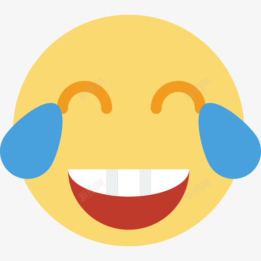 laughing2svg_新图网 https://ixintu.com 表情 可爱 多色 扁平