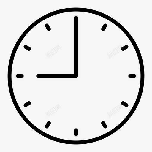 时间900时钟9点svg_新图网 https://ixintu.com 间时 时间 钟点 手表 晚上 时钟