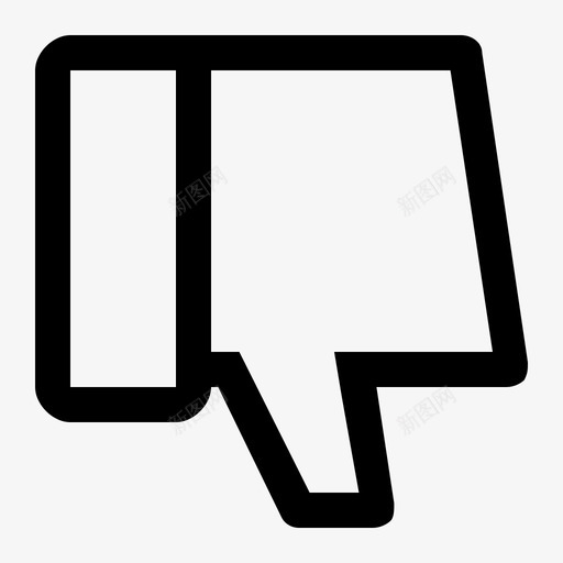 dislikesvg_新图网 https://ixintu.com 不喜欢 一脚