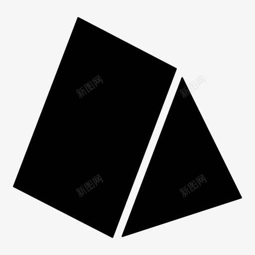 三角棱镜三维形状几何svg_新图网 https://ixintu.com 三角 棱镜 三维 形状 几何 三角形