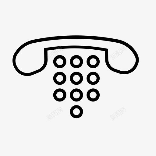 电话按钮通讯svg_新图网 https://ixintu.com 数字 电话 按钮 通讯 广告