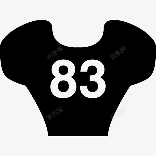 83号橄榄球运动衫svg_新图网 https://ixintu.com 橄榄球 运动衫