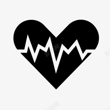 心跳心率心律图标