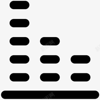 音乐波低音线音乐标志图标