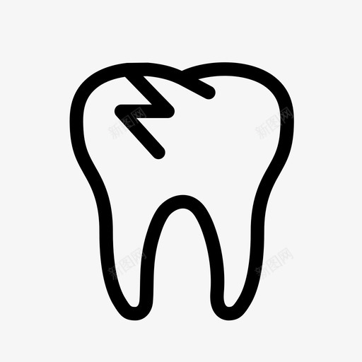 断牙牙科治疗svg_新图网 https://ixintu.com 牙科 断牙 治疗 迷你 图标 牙医