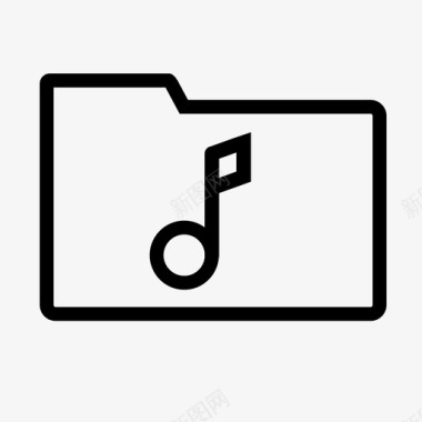 音乐文件夹流声音图标