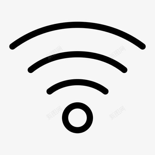 wifi互联网标志wifi信号svg_新图网 https://ixintu.com 标志 互联网 信号 无线 用户界面