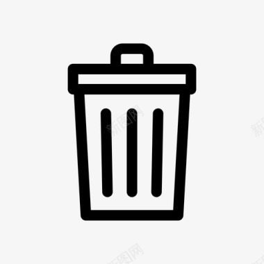 废纸篓垃圾桶删除文件垃圾桶图标