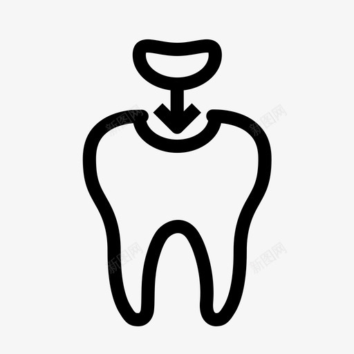 磨牙洞龋齿牙科svg_新图网 https://ixintu.com 磨牙 牙科 牙医 龋齿 迷你 图标