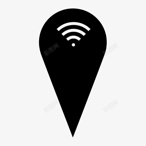 wifi点连接热点svg_新图网 https://ixintu.com 点点 连接 热点 地图 信号