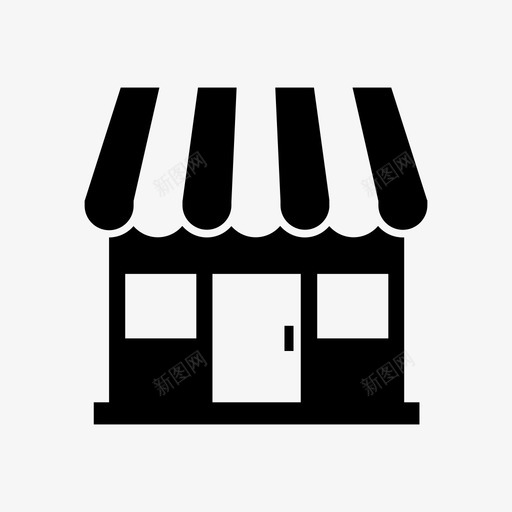 商店市场零售商店svg_新图网 https://ixintu.com 商店 市场 零售 零售商 购物 杂项