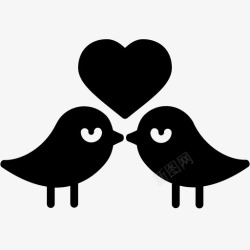 爱鸟日爱鸟在一起浪漫高清图片
