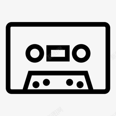 盒式磁带90年代音频图标