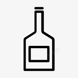 鸡尾酒标签酒瓶无标签高清图片