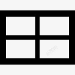 田字分栏图标
