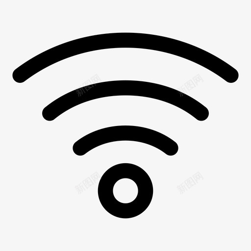 wifiwifi信号无线svg_新图网 https://ixintu.com 标牌 信号 无线 互联网 用户界面