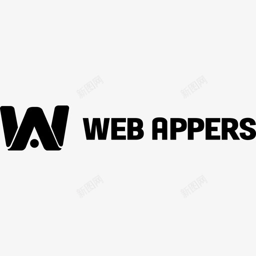 WebAppers网站徽标svg_新图网 https://ixintu.com 网站 徽标