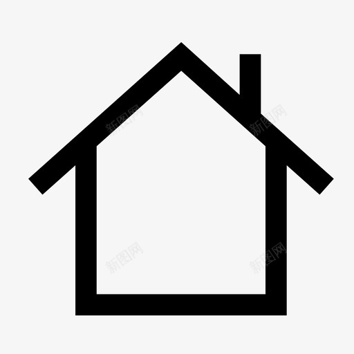 家烟囱住所svg_新图网 https://ixintu.com 烟囱 住所 首页 主页 图标 房子 屋顶 避难所 结构