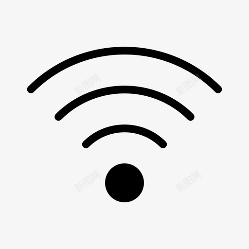 wifi软件信号svg_新图网 https://ixintu.com 应用程序 软件 信号 互联网 接口 连接 按钮 可用 用性