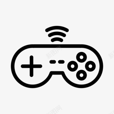 无线游戏控制器wifi视频游戏图标
