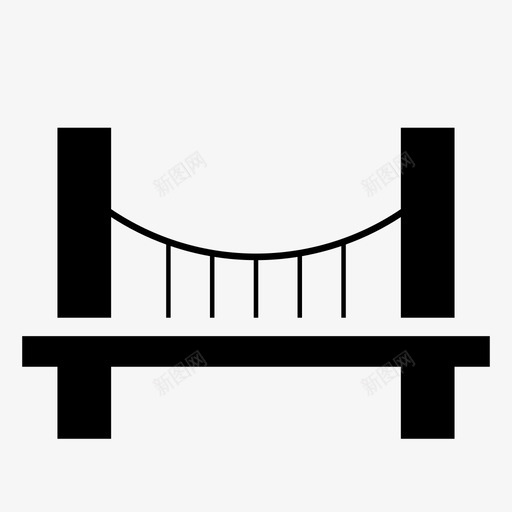 桥梁建筑城市svg_新图网 https://ixintu.com 建筑 桥梁 城市 连接