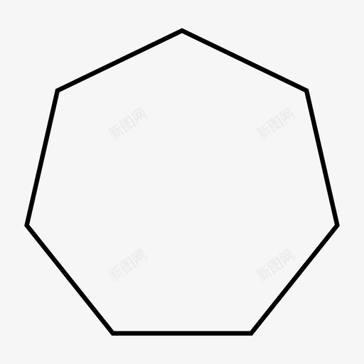七边形几何学装饰性svg_新图网 https://ixintu.com 边形 几何学 装饰性 多边形 形状