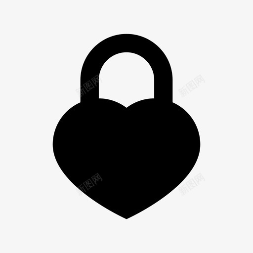 心锁爱情和浪漫材质图标svg_新图网 https://ixintu.com 心锁 爱情 浪漫 材质 图标