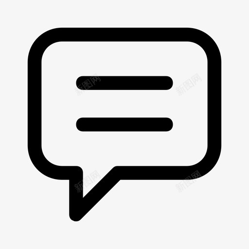 消息气泡聊天svg_新图网 https://ixintu.com 消息 文本 气泡 聊天 电话 提示 短信 用户界面 图标 部分