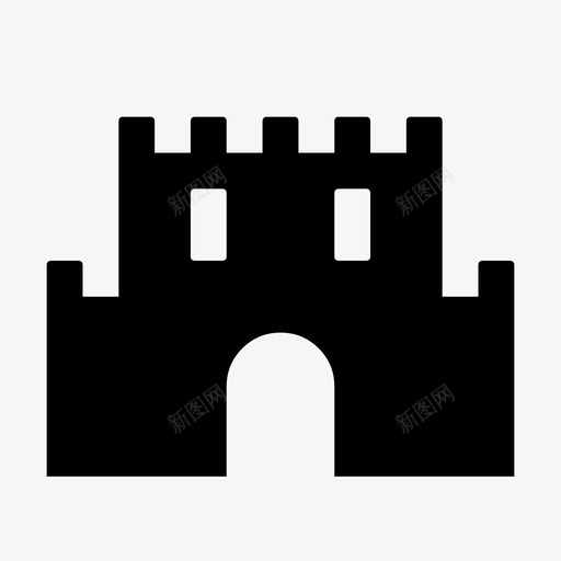 城堡中世纪宫殿svg_新图网 https://ixintu.com 城堡 中世纪 宫殿 堡垒