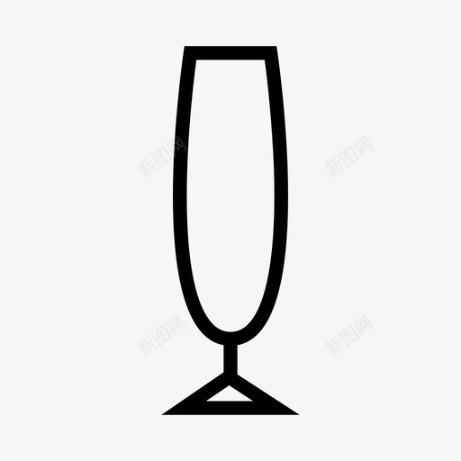 香槟酒杯香槟杯长笛svg_新图网 https://ixintu.com 香槟 香槟酒 酒杯 长笛 酒单 玻璃杯