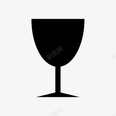 玻璃杯酒杯易碎品图标