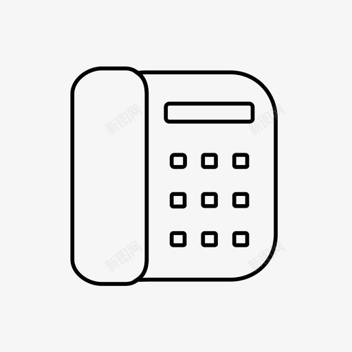 电话通讯手持电话svg_新图网 https://ixintu.com 电话 通讯 手持 固定 设备 多媒体