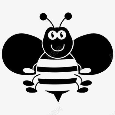黄蜂虫子卡通人物图标