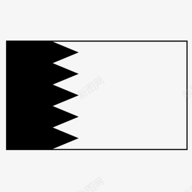 巴林国家旗帜图标