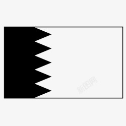 东方的国家巴林国家旗帜高清图片