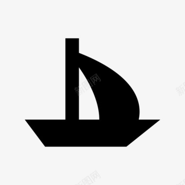帆船游轮商船图标