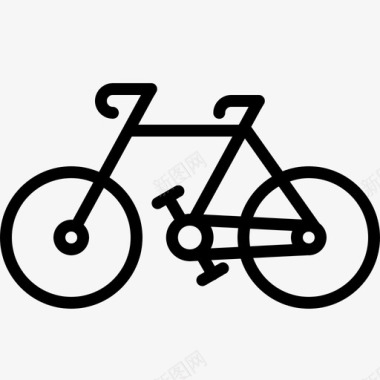 自行车骑行旅行图标