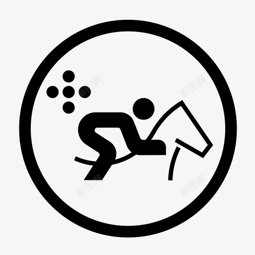 现代五项竞赛马svg_新图网 https://ixintu.com 现代五项 运动 竞赛 赛马 奥运会 胜利