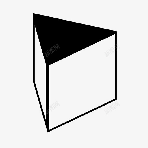三角棱镜几何体多边形svg_新图网 https://ixintu.com 三角 棱镜 多边形 几何体 体积