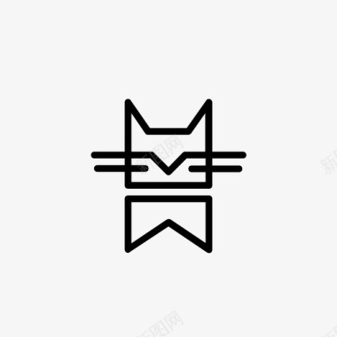 猫猫头猫图标图标