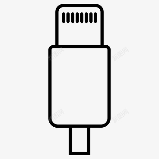 lightningapplecablesvg_新图网 https://ixintu.com 连接