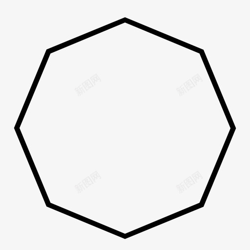 八角形花形像圆svg_新图网 https://ixintu.com 几何 八角形 形像 数学 八面 面积