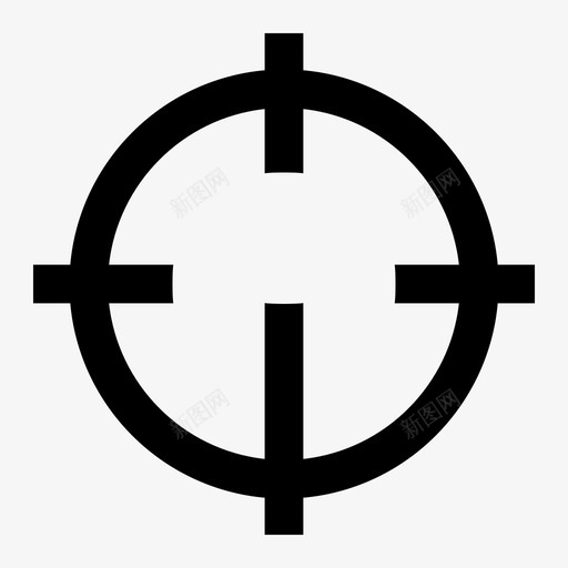 十字准星目标武器svg_新图网 https://ixintu.com 十字 准星 目标 武器 狩猎 狙击手