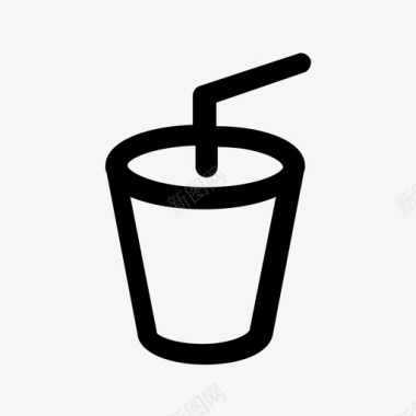 苏打水咖啡杯饮料图标