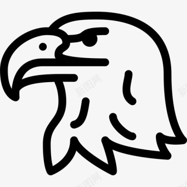 鹰美国动物图标
