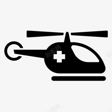 直升机援助医生图标