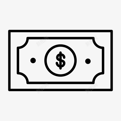 美元纸币现金货币svg_新图网 https://ixintu.com 美元 纸币 货币 现金 随机 收集