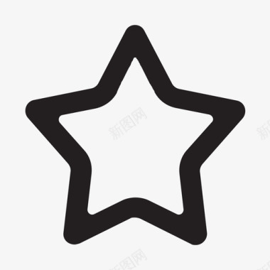 星星简单的一套图标