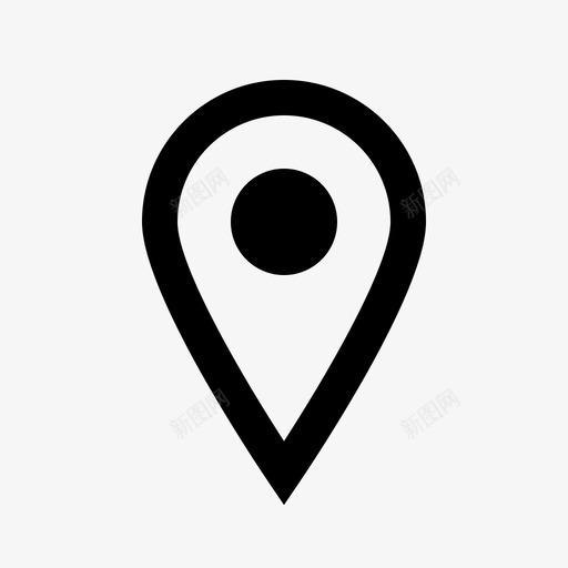 位置方向定位针svg_新图网 https://ixintu.com 位置 方向 定位 地图 导航 应用程序 图标