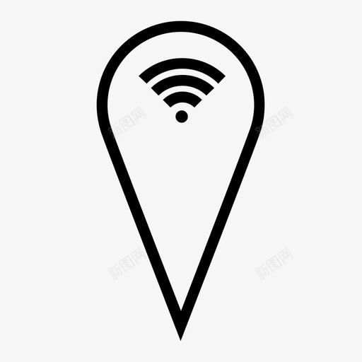 wifi集线器wifi集线器热点svg_新图网 https://ixintu.com 集线器 热点 位置 地图 信号